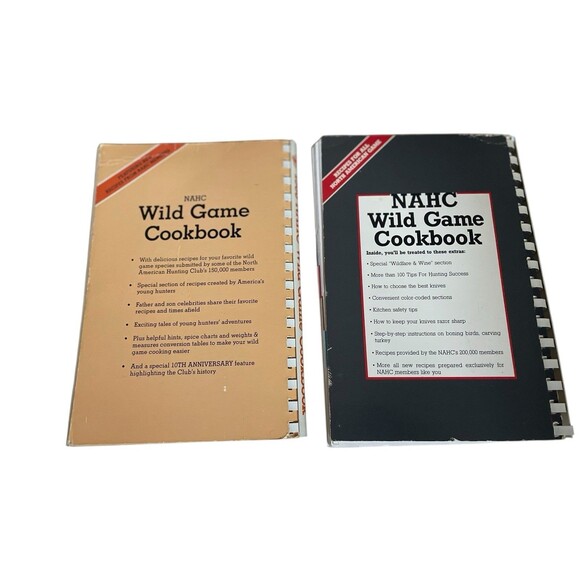NAHC Wild Game Cookbooks 1987, 1988 Lot Of 2 Vintage - Picture 2 of 7